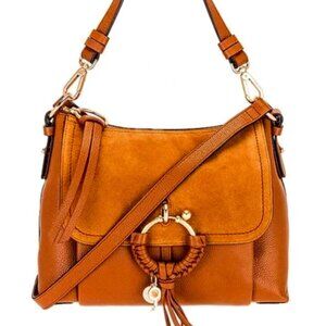 See by Chloe Joan Leather Shoulder Bag Caramello New with Tags Medium